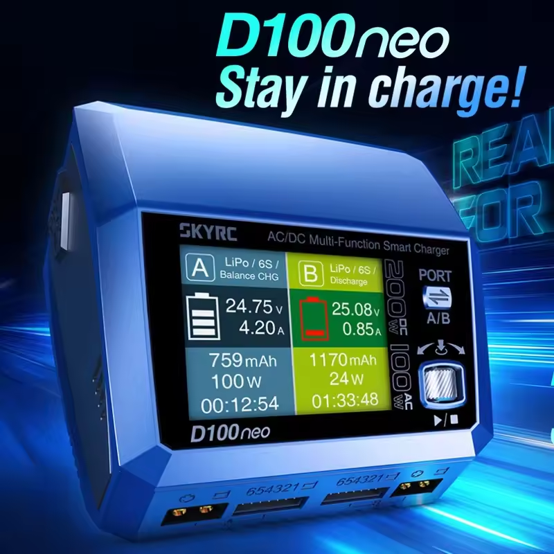 SkyRC D100neo Smart Lipo Charg - Lipo Battery Charger recensione e prezzo