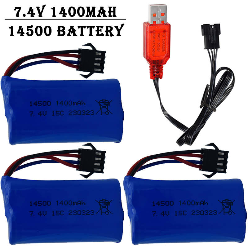 7.4V 1400mAh 14500 Lithium-Ion - Lipo Battery Charger recensione e prezzo