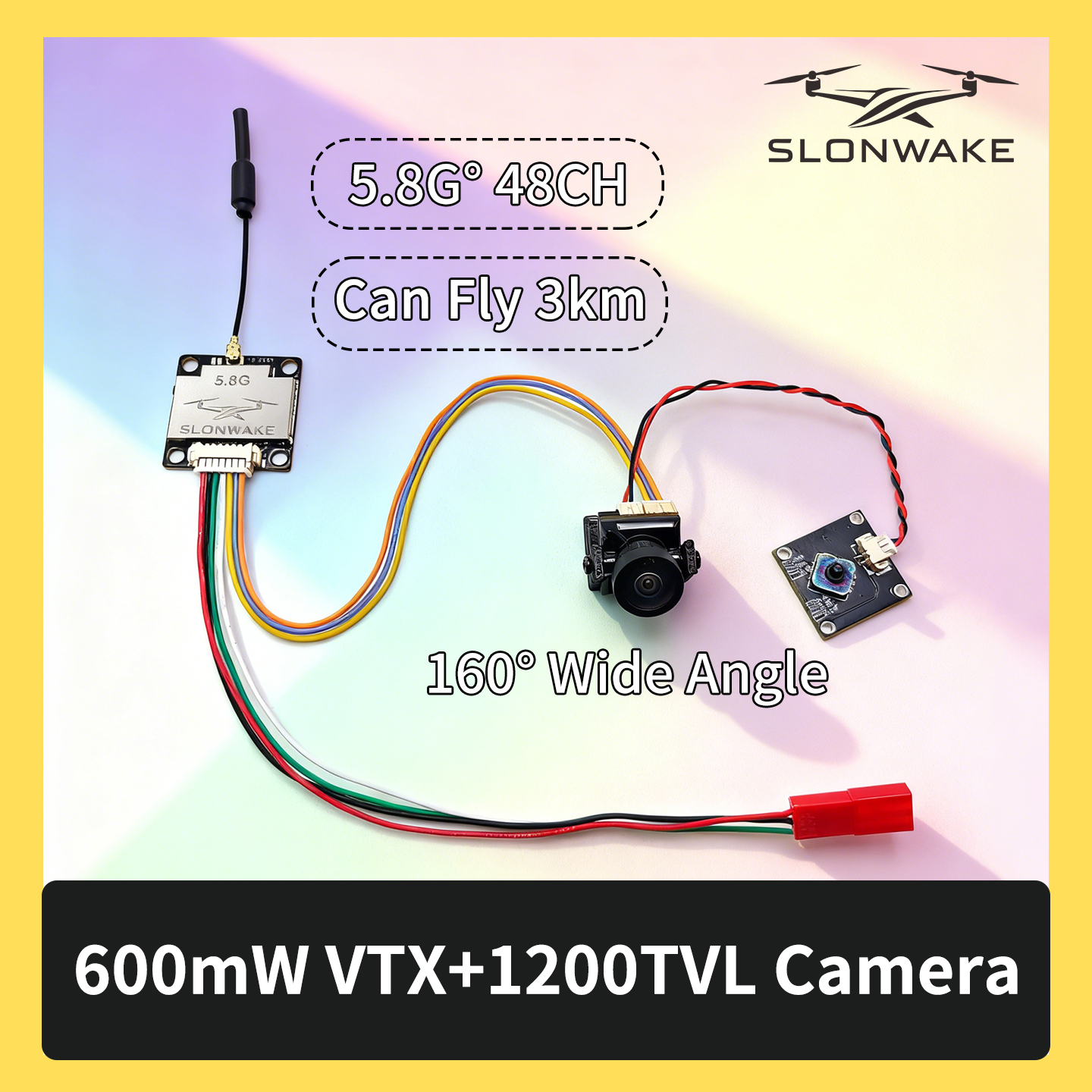 SLONWAKE 5.8G 600mW 7-24V FPV  - Drone Rc Camera recensione e prezzo