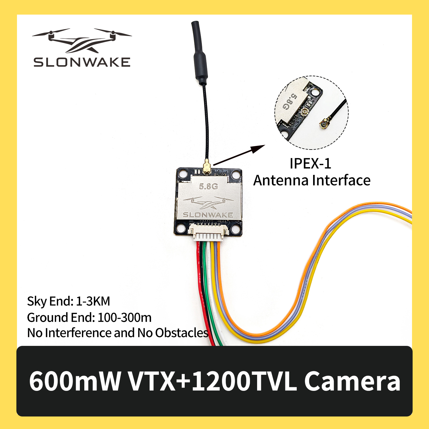 SLONWAKE 5.8G 600mW 7-24V FPV  - Drone Rc Camera recensione e prezzo