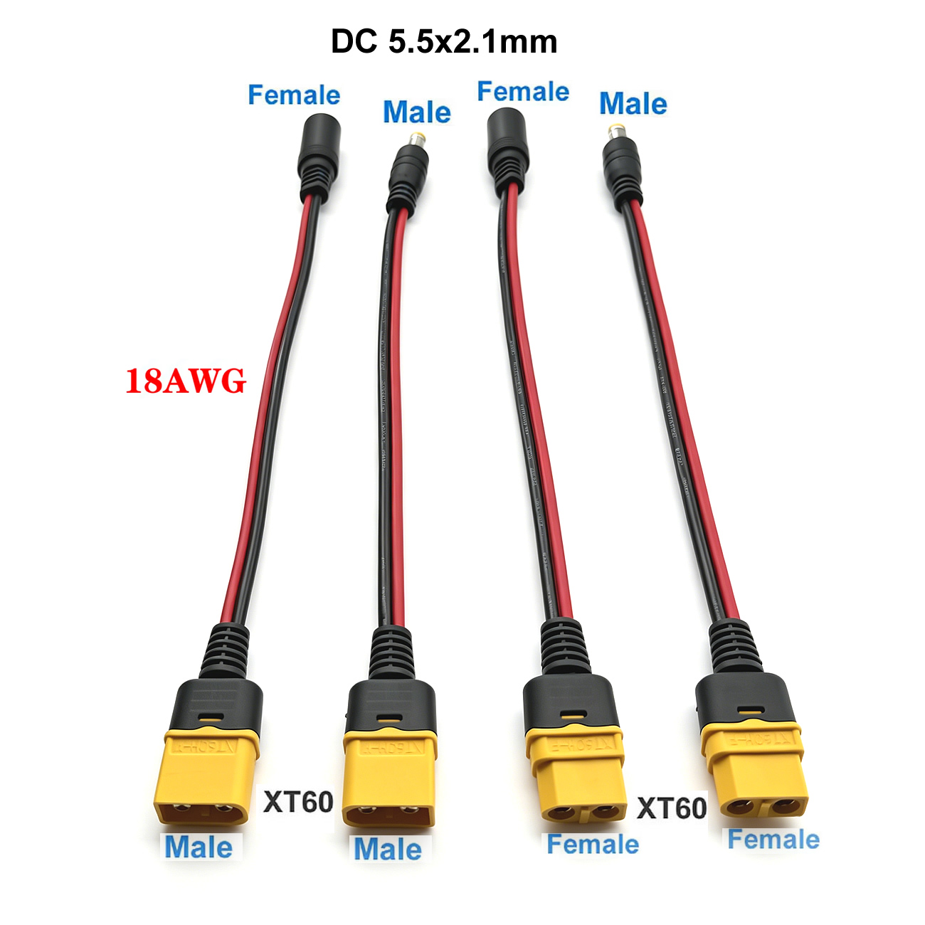 XT60 Plug Female Male To DC 5. - Drone Rc Car Hybrid recensione e prezzo