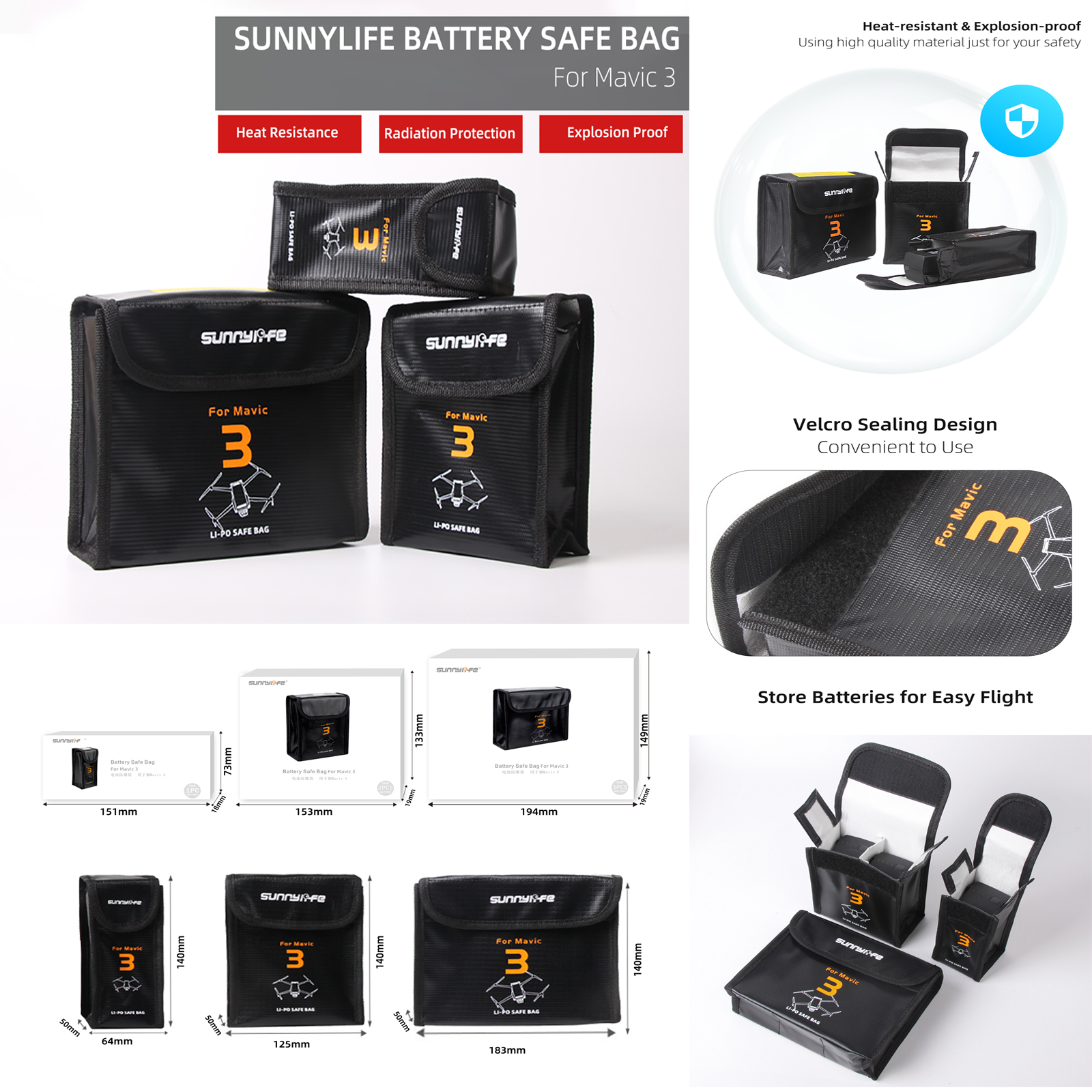 Sunnylife Lipo Battery Safe Ba - Drone Dji Rc Mavic 3 Pro recensione e prezzo