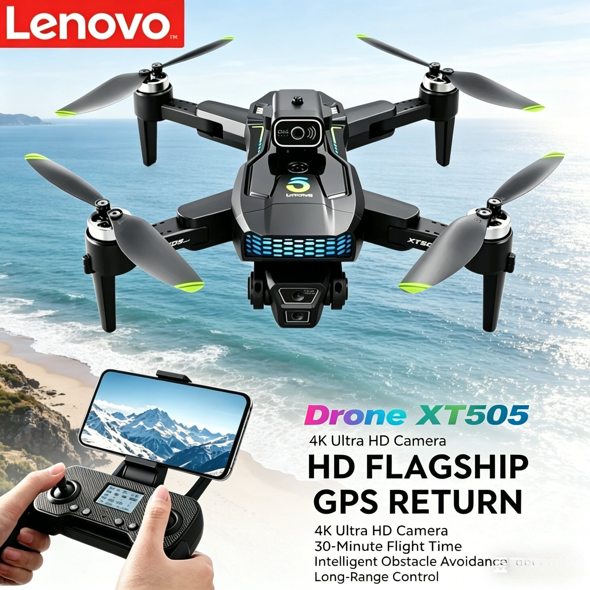 Lenovo XT505 Foldable Drone GP - Xt505 Rc Drone recensione e prezzo