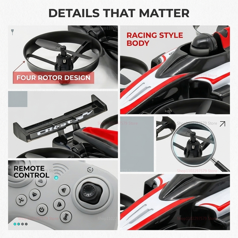 Mini Rc Flying Car 2.4G Remote - Drone Or Rc Car recensione e prezzo