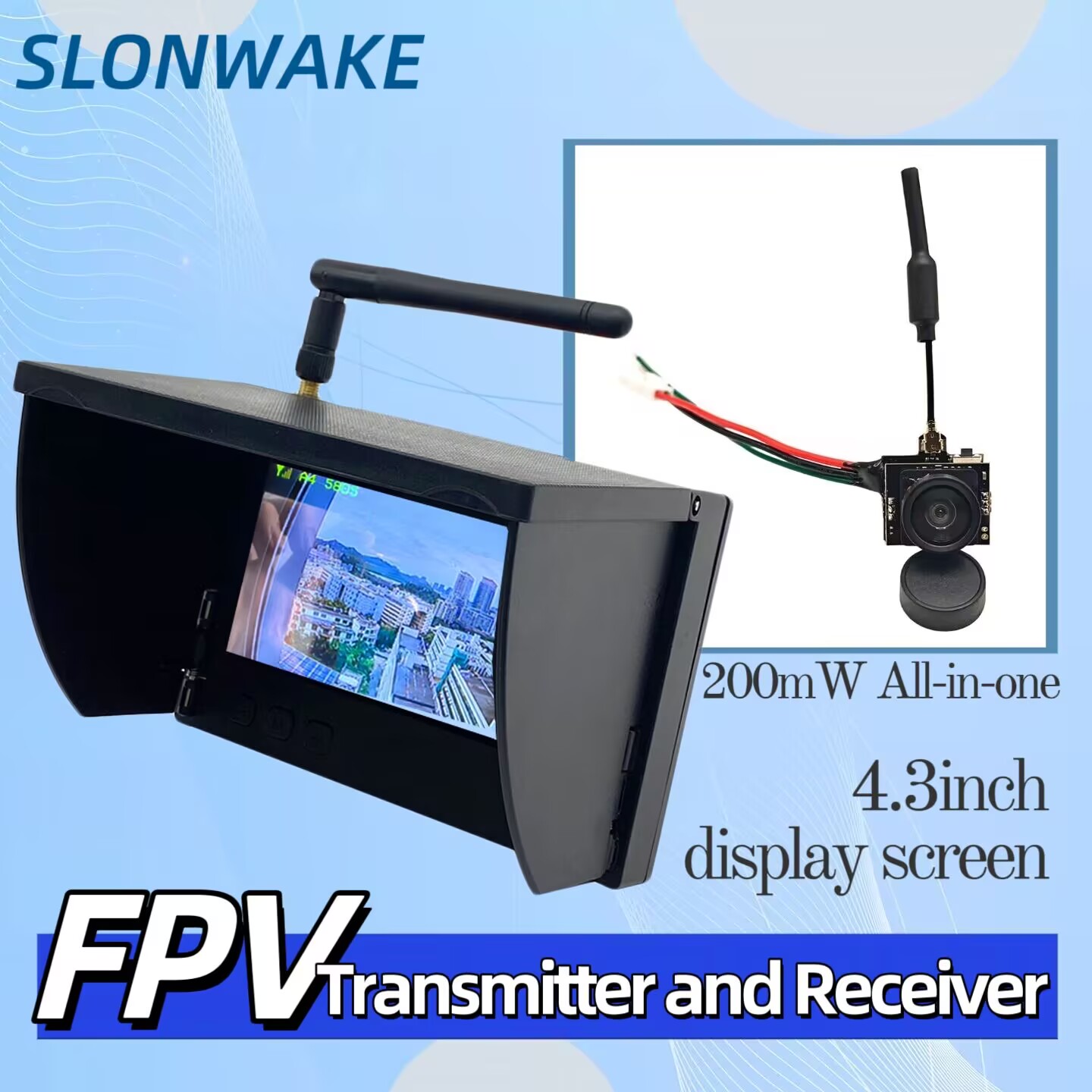 SLONWAKE 5.8G Analog Video Tra - Drone Rc Camera recensione e prezzo