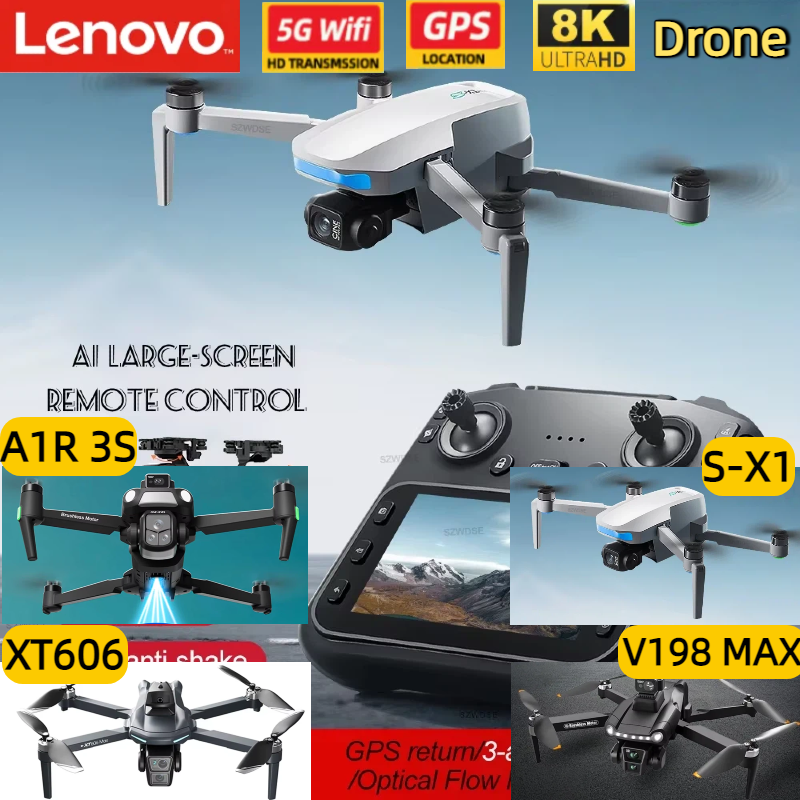 Lenovo True GPS 8K Drone V198  - Drone X1 Rc recensione e prezzo
