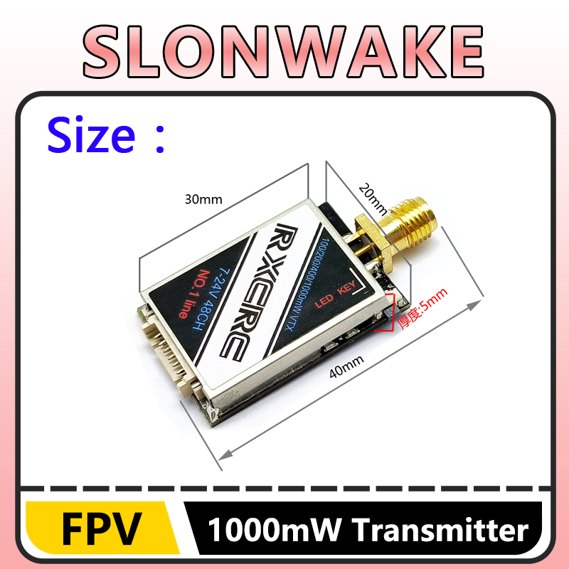 SLONWAKE  5.8G 48CH 1W VTX 100 - Drone Rc Camera recensione e prezzo