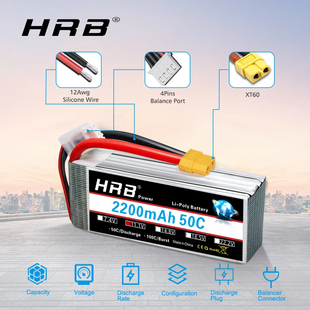 1/2PCS HRB 3S LiPo Battery 11. - Drone Or Rc Car recensione e prezzo