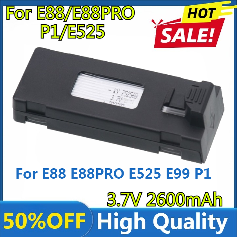 E88 Battery 3.7V 2600mAh Lipo  - Drone Rc E99 recensione e prezzo
