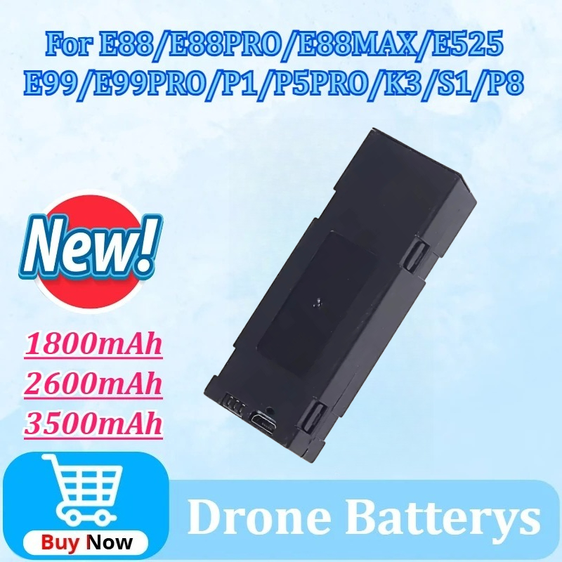 3.7V 1800/2600/3500mAh RC Dron - Drone Rc E99 recensione e prezzo
