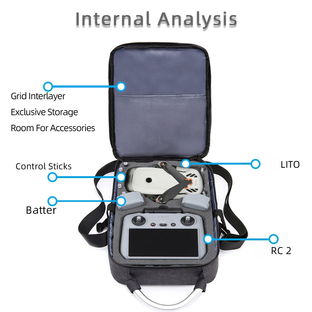 For DJI Lito X1 Organizer Bag  - Drone X1 Rc recensione e prezzo