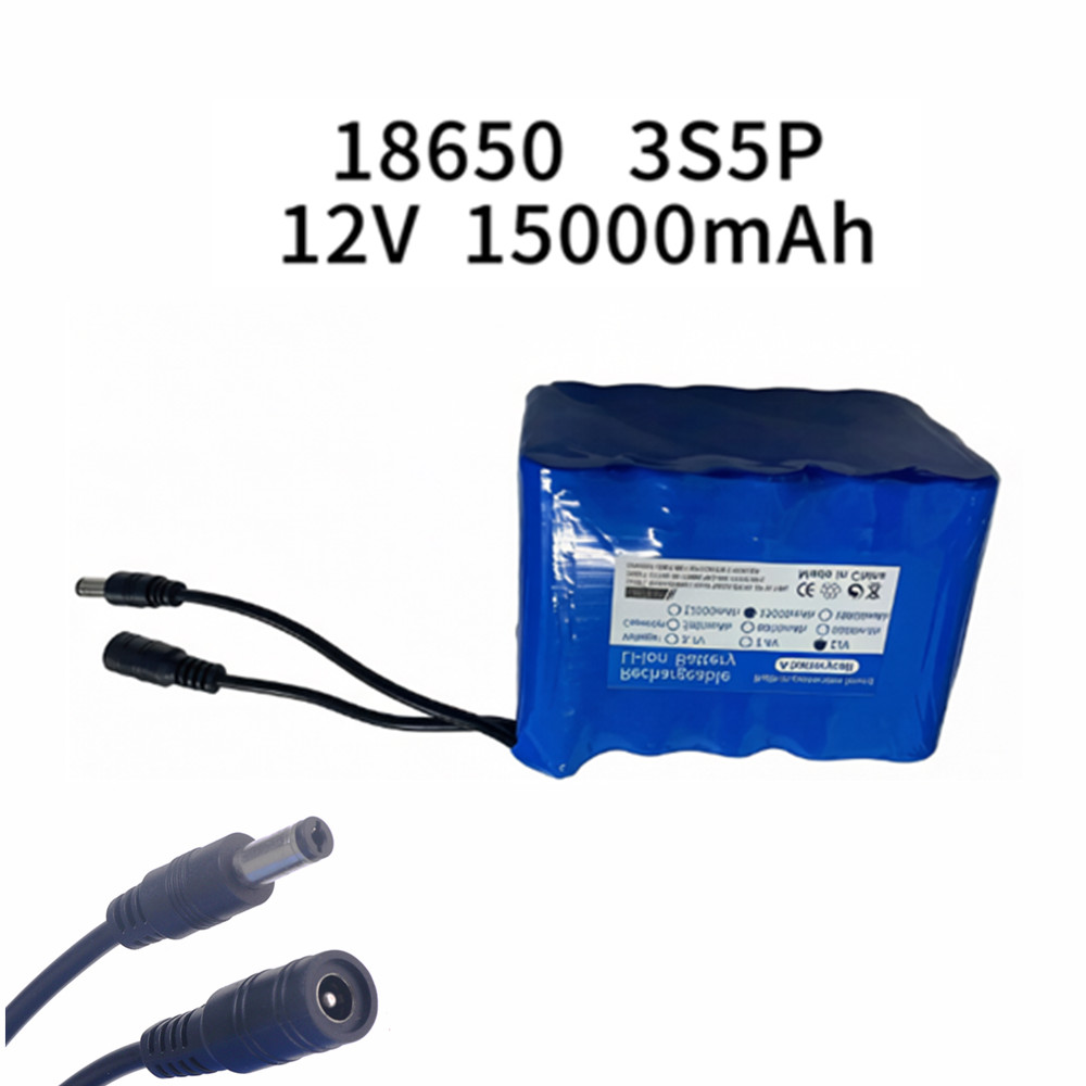 Fishing Battery 12v 3S5P 15Ah  - Lipo Battery Charger recensione e prezzo