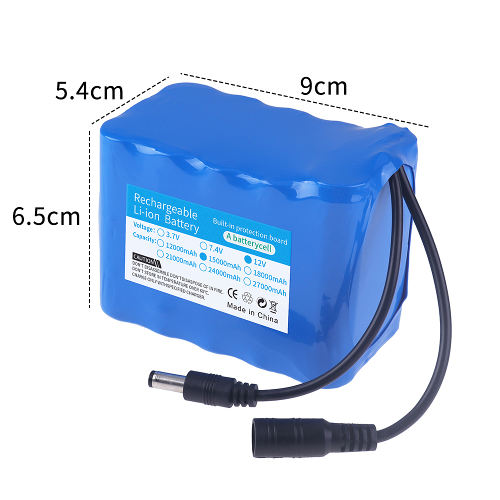 Fishing Battery 12v 3S5P 15Ah  - Lipo Battery Charger recensione e prezzo