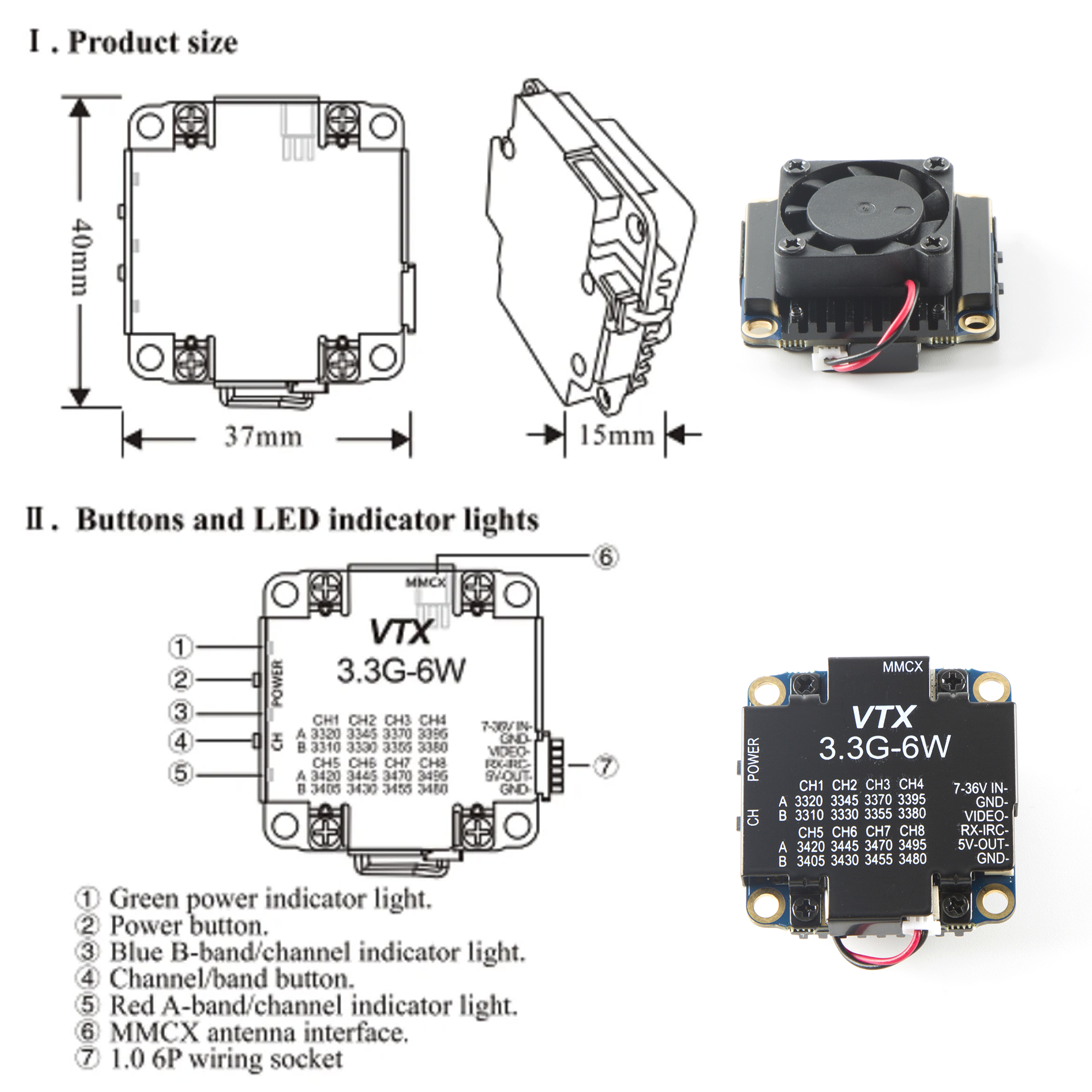FPV Video Transmitter 3.3G 6W  - Drone Rc Racing recensione e prezzo