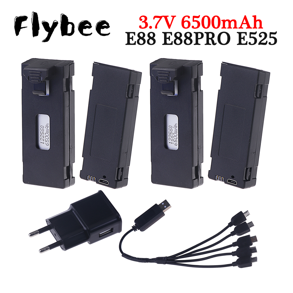 Rechargeable 3.7V 6500mAh Batt - Drone Rc E99 recensione e prezzo