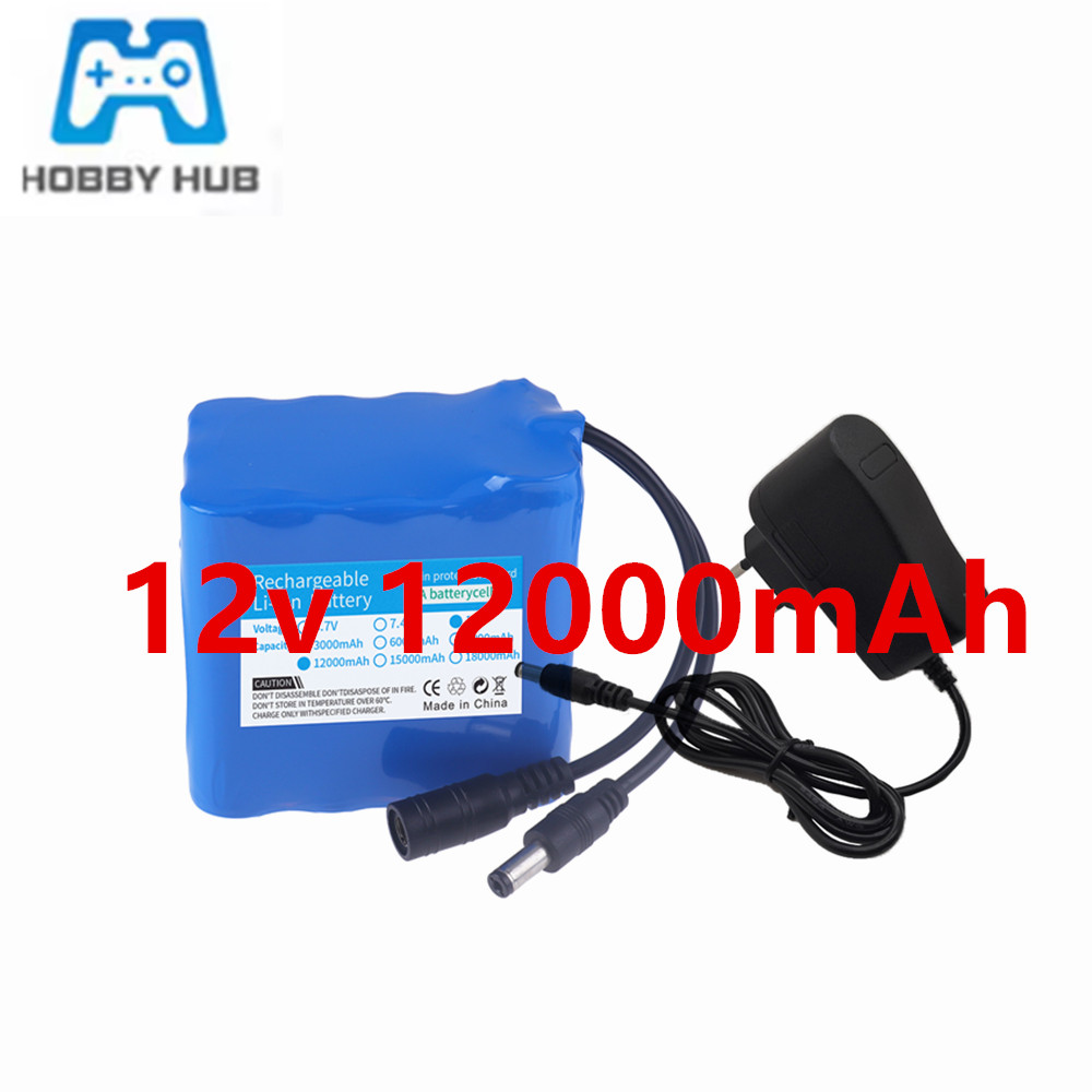 12V 12000mah Battery 3S4P Real - Lipo Battery Charger recensione e prezzo